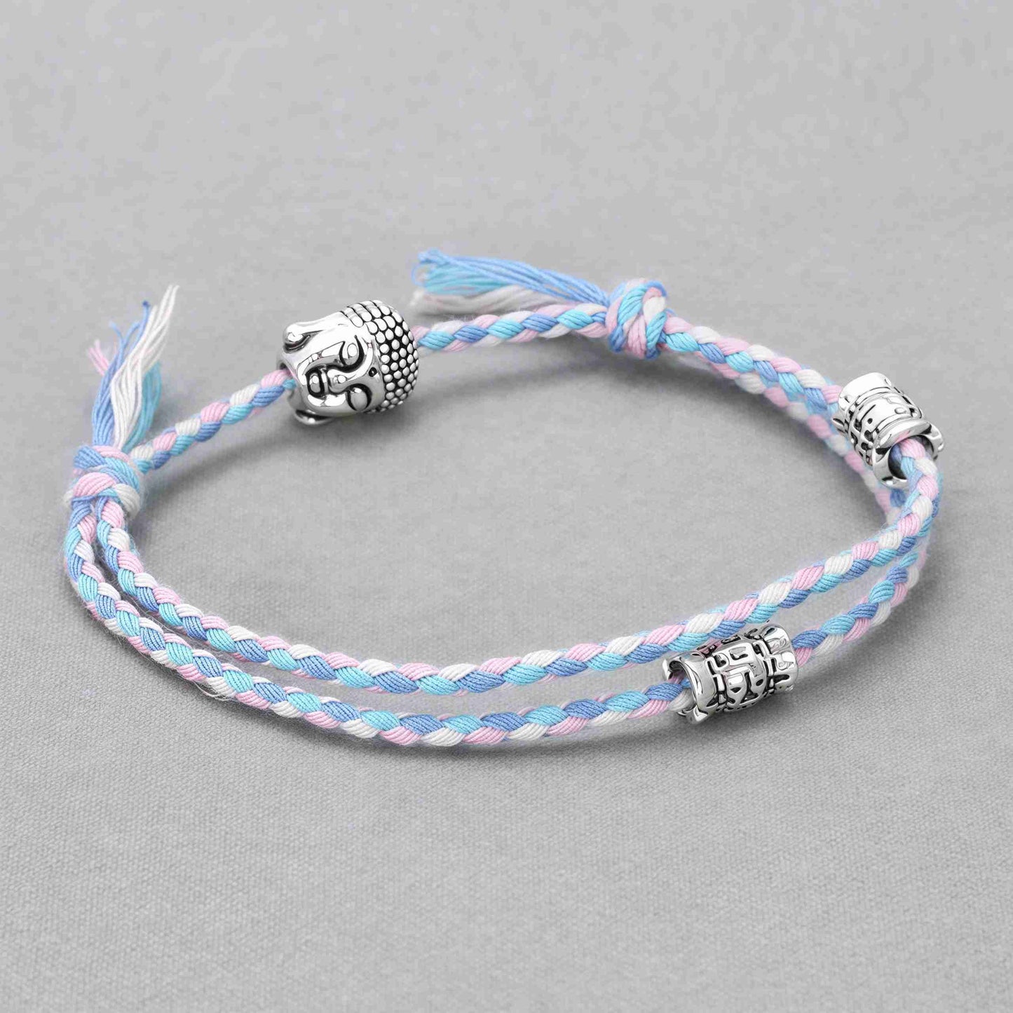 Buddha Head Bracelet for Connection - Heart Chakra Harmony - Glitter Karma