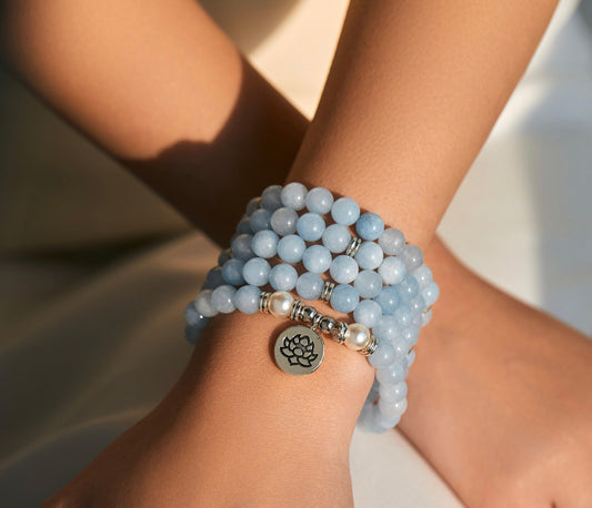 Transformation & Success - Amazon Stone Chakra Balance Bracelet - Glitter Karma