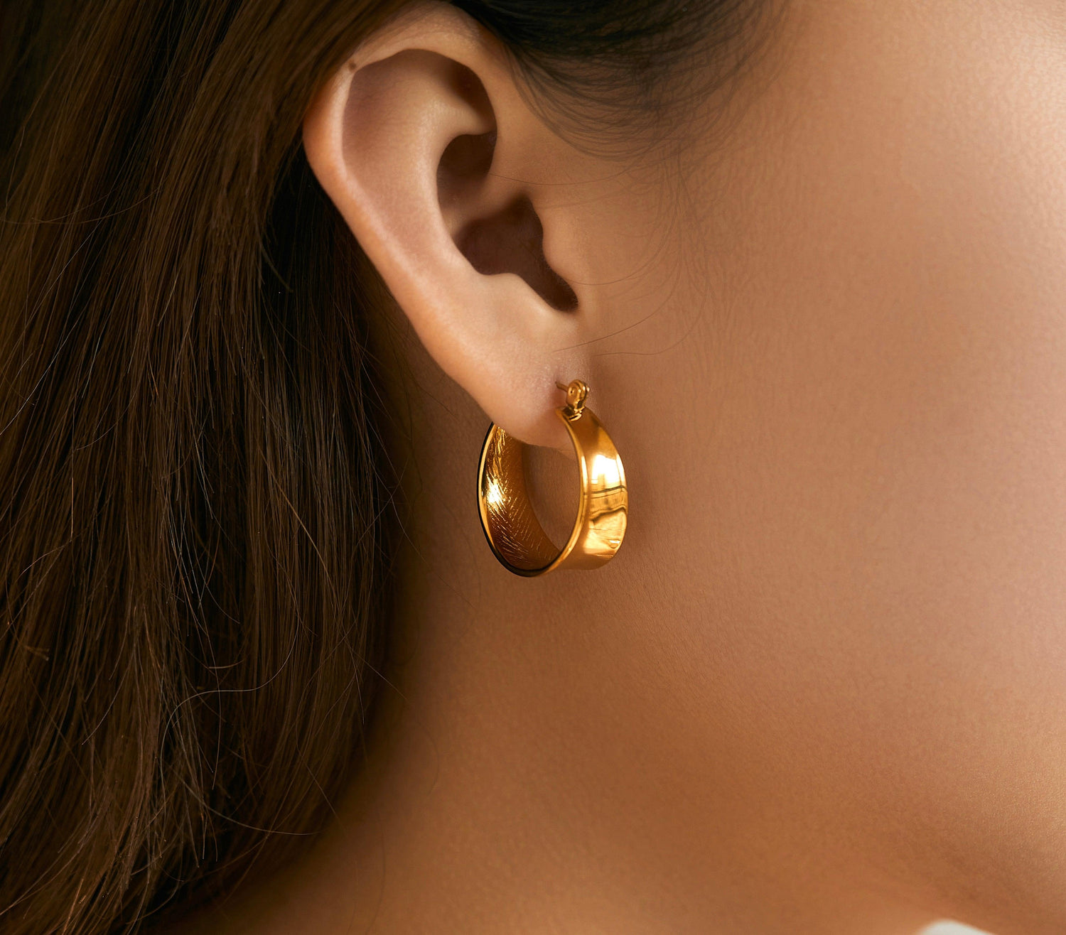 Infinity & Enlightenment-Enso Geometric Gold Gradient Earrings - Glitter Karma