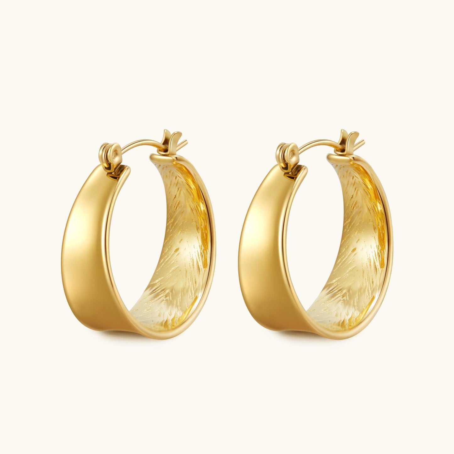 Infinity & Enlightenment – Gold Geometric Earrings Inspired by Enso - Glitter Karma