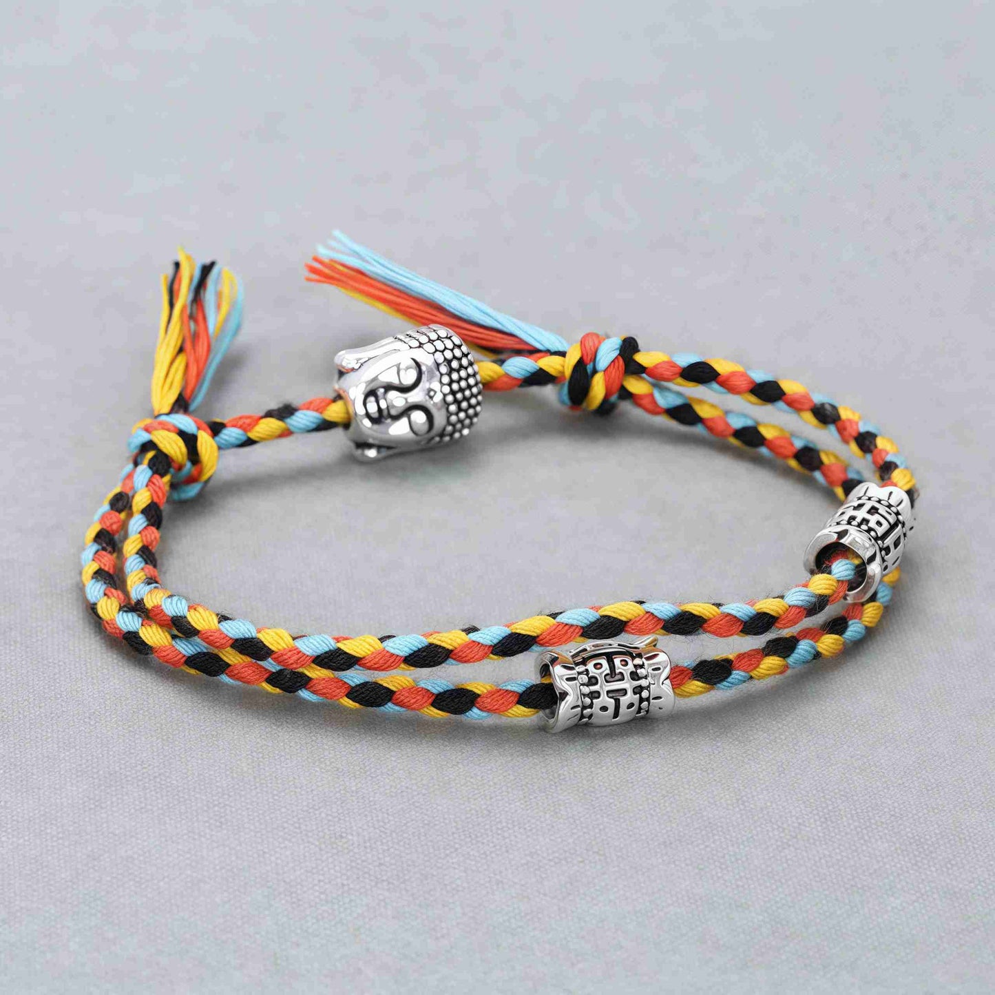Buddha Head Bracelet for Connection - Heart Chakra Harmony - Glitter Karma