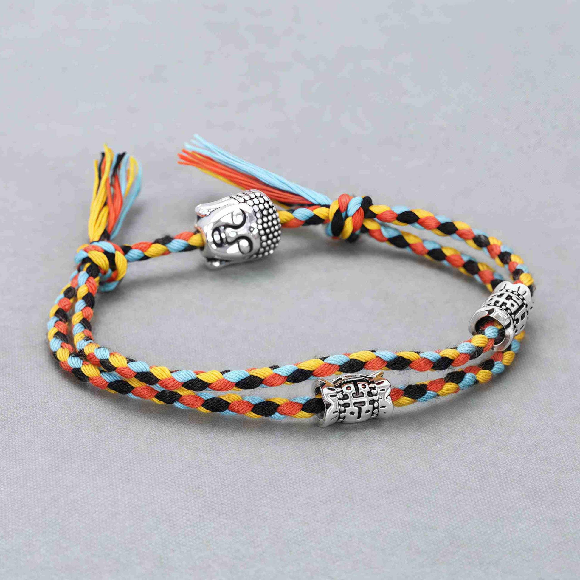 Buddha Head Bracelet for Connection - Heart Chakra Harmony - Glitter Karma